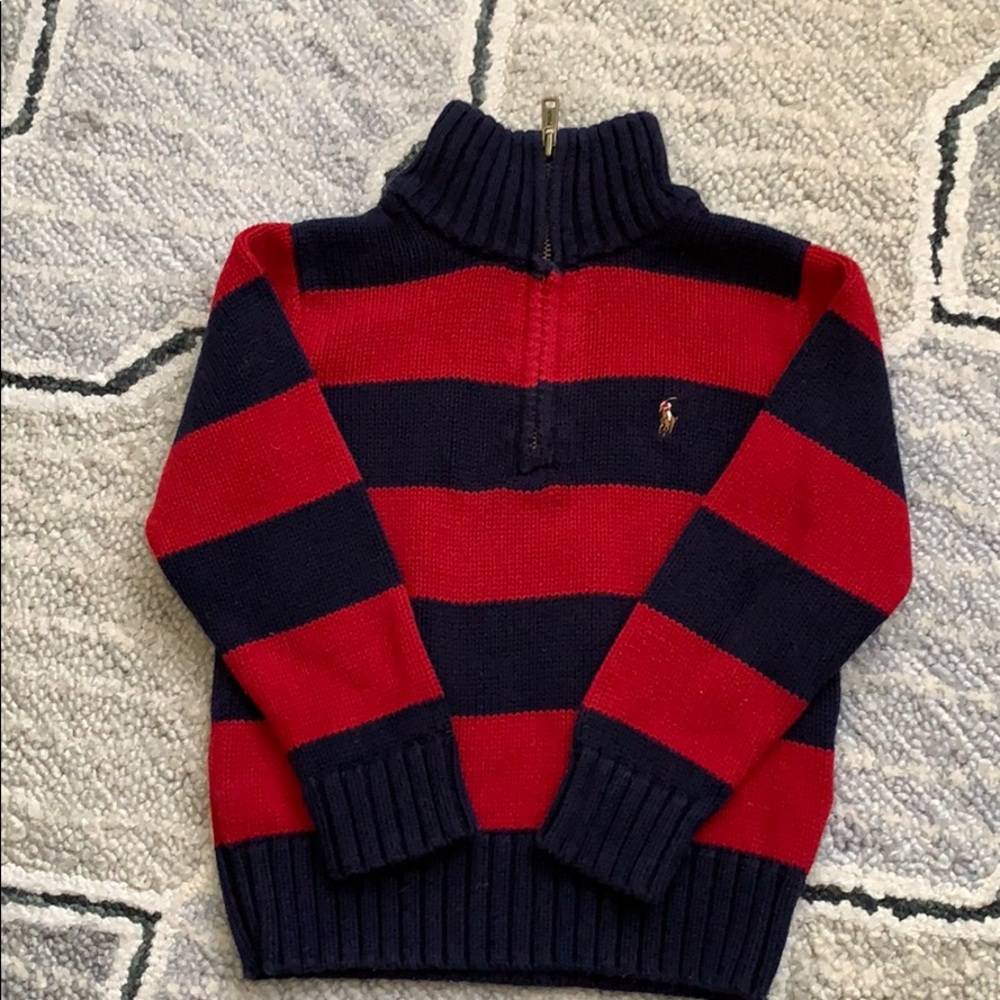 Striped Quarter Zip